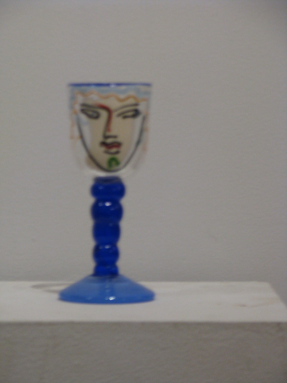Kate and Bill Bernstein - Face on Wine Glass