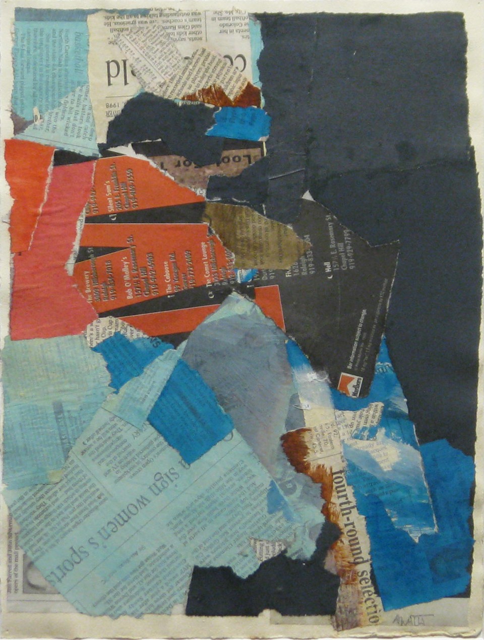 Blue Gene, 2014
collage
14.5 x 11
