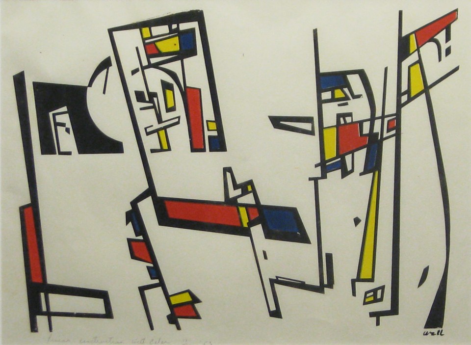 Linear Construction with Color, 1953
serigraph
14 x 18.5

