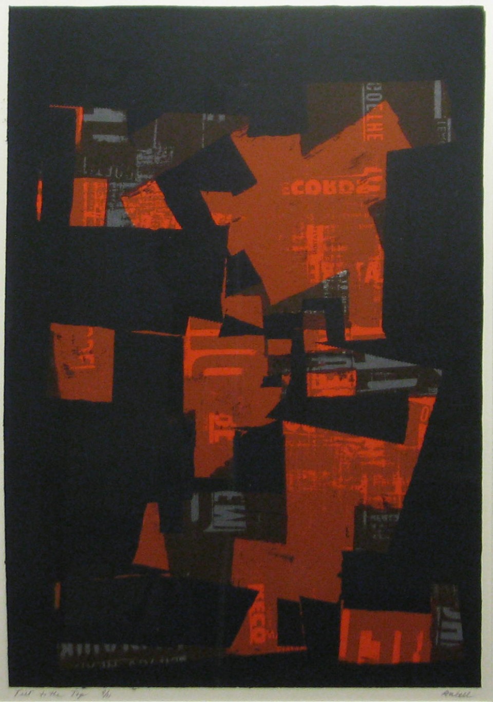 Tilt to the Top, 1977
serigraph
29 x 20
