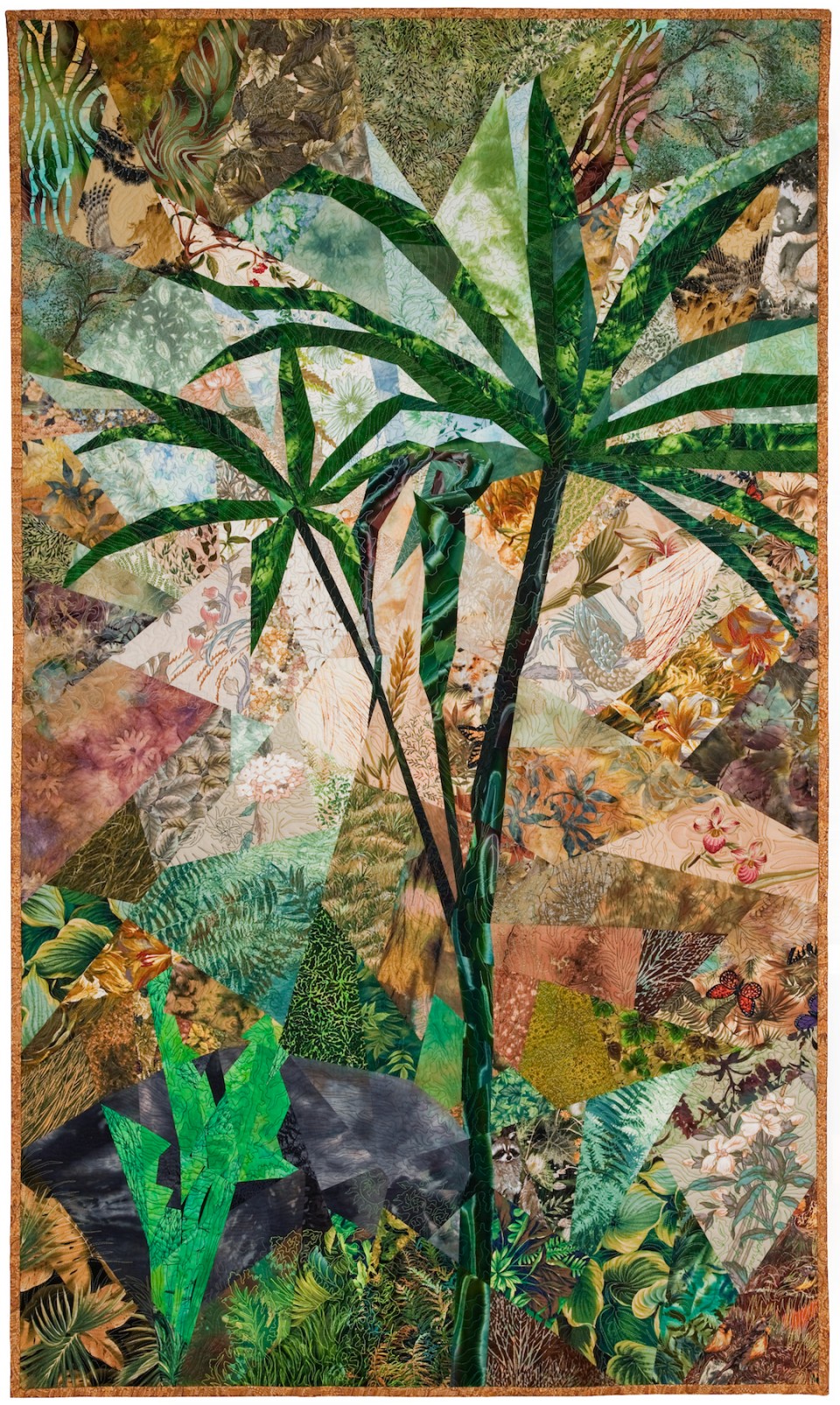 Ann Harwell, Jack in the Pulpit, quilted tapestry, 38 x 63
