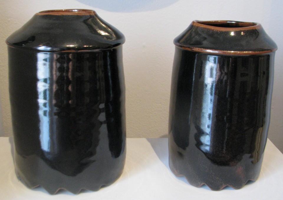 In-Chin Lee, Containers No. 1 and No. 2, porceilain
