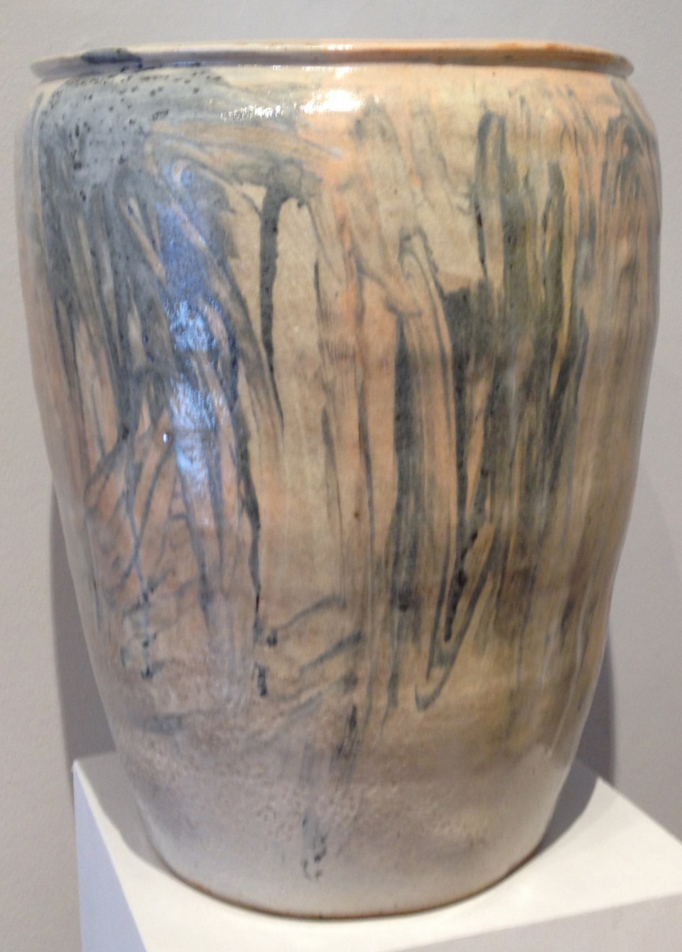 In-Chin Lee, Large Multi-Glaze Vessel, porcelain, 17 x 13 x 13