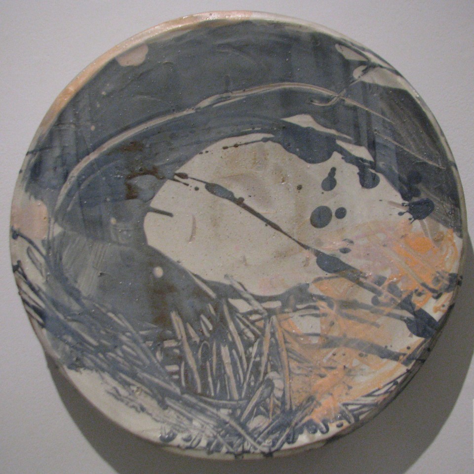 n-Chin LIee, Platter, stoneware. 17.5 x 17.5 x 2