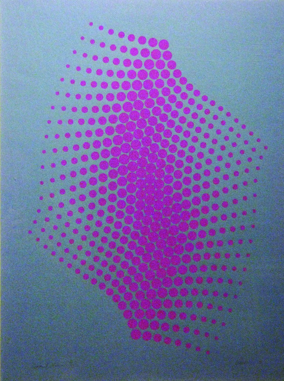 Anne Kesler Shields, Curve X, Cherise, Silkscreen, 26 x 20