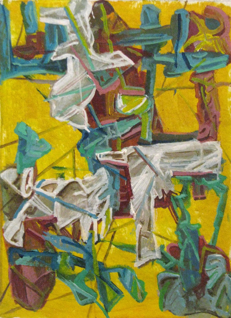 George Bireline, December 11, 1999, acrylic on paper, 12 x 9 inches