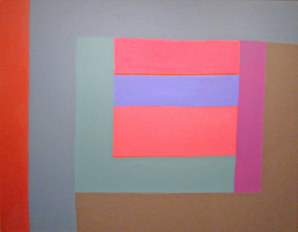 George Bireline, Simmer, 2002, acrylic on canvas, 59 x 76 inches