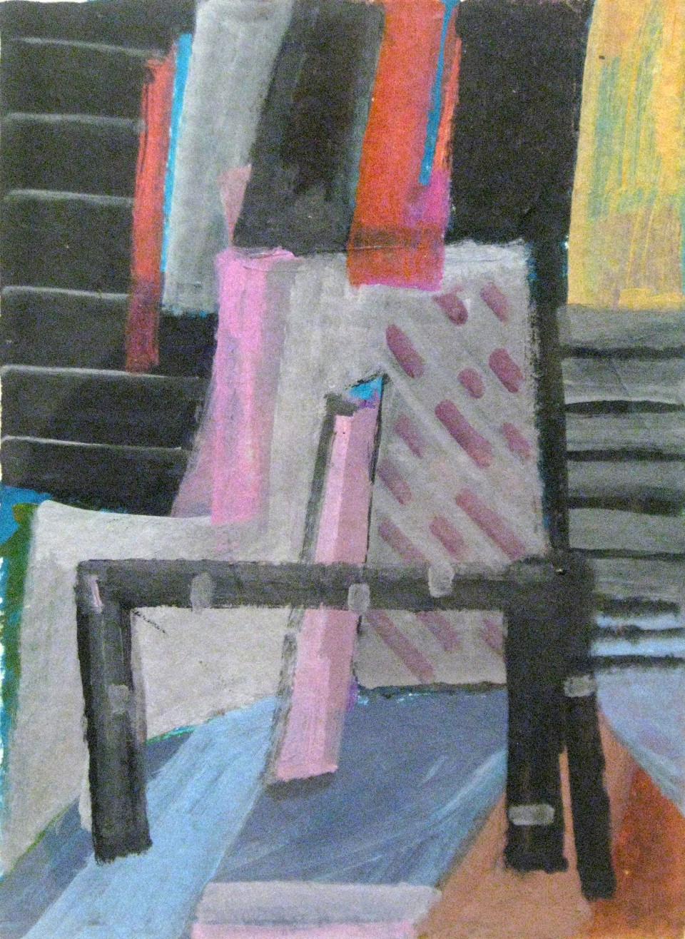 George Bireline, November 14, 1999, acrylic on paper, 12 x 9 inches