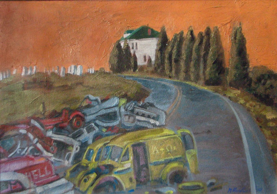 Road Scene, 1994
Acrylic on Paper