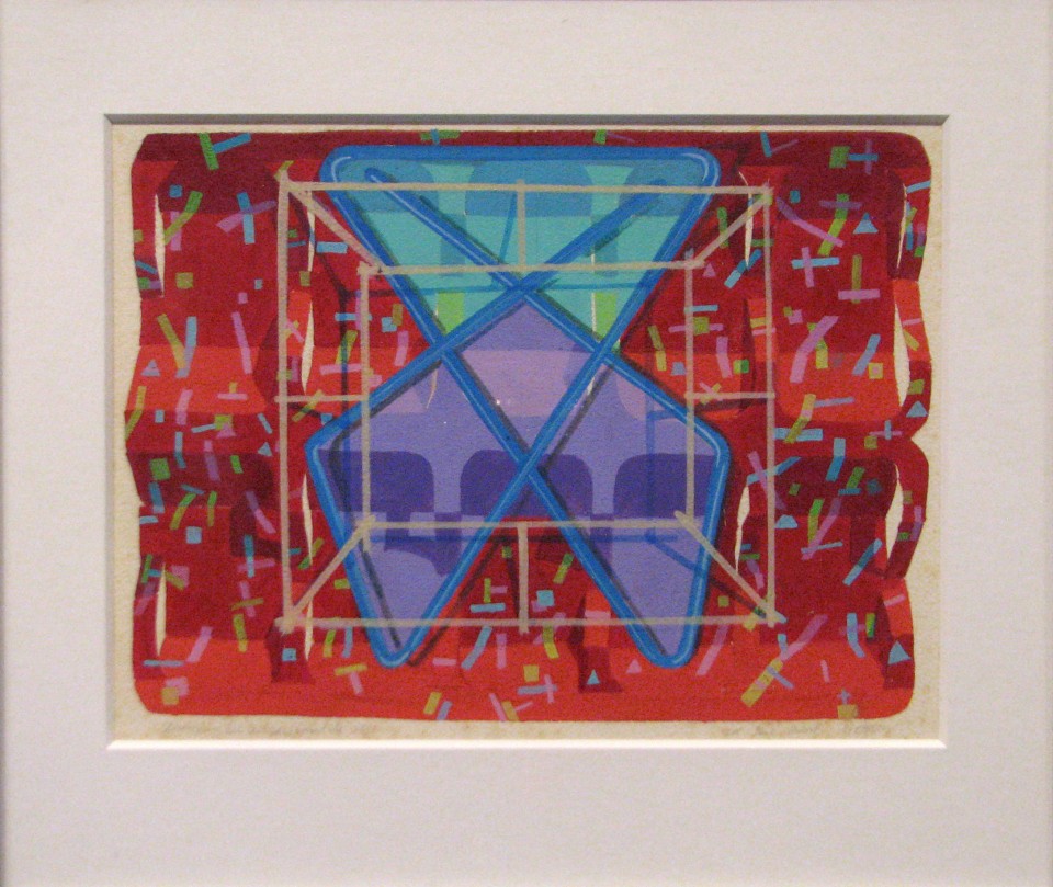 Study for Diecut, Cardboard Cutout ETC, 1981
Acrylic on Paper