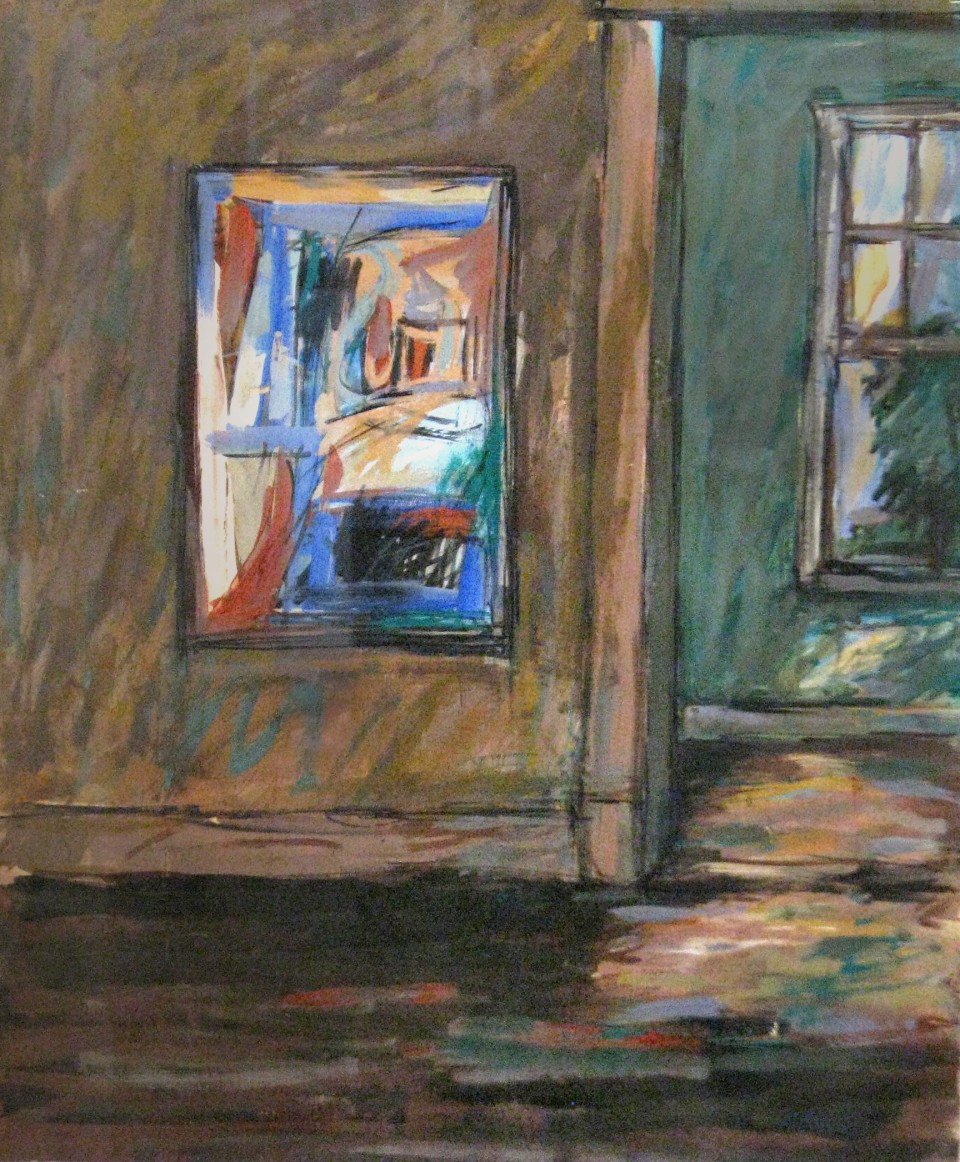 Window Painting, Ca. 1976
Oil on Paper