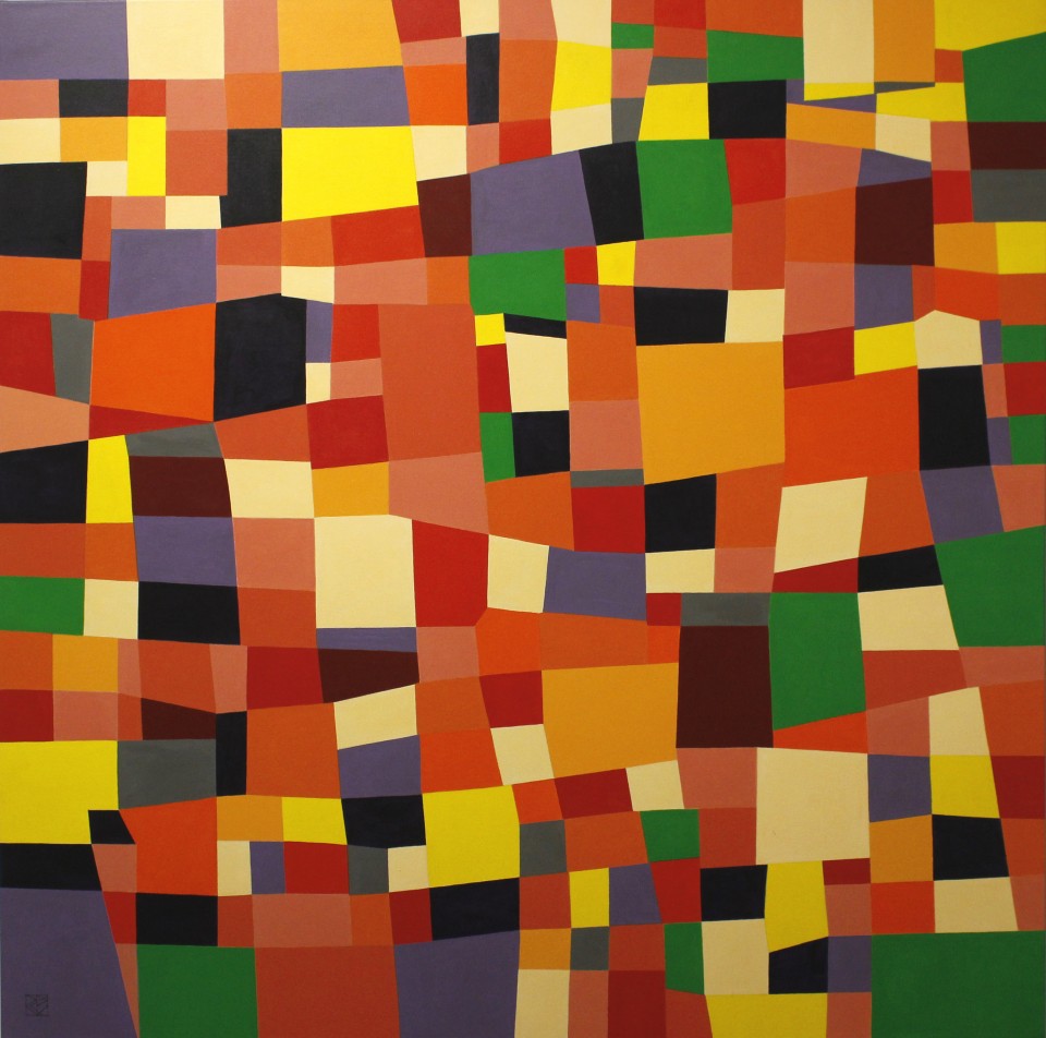 Mystique,
1966, 
acrylic on canvas,
60x60