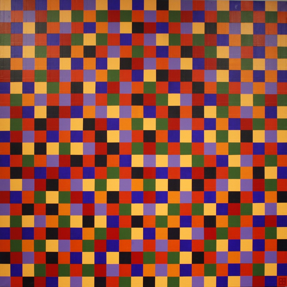 Saturnalia No 1 
1994,
acrylic on canvas,
42x42
