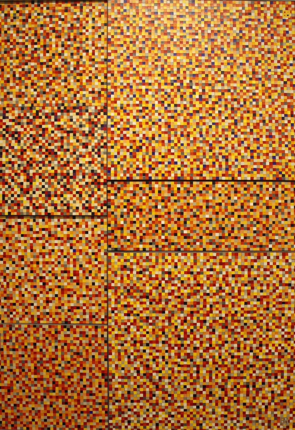 Solar Refraction,
1993,
acrylic on paper on canvases
72x48