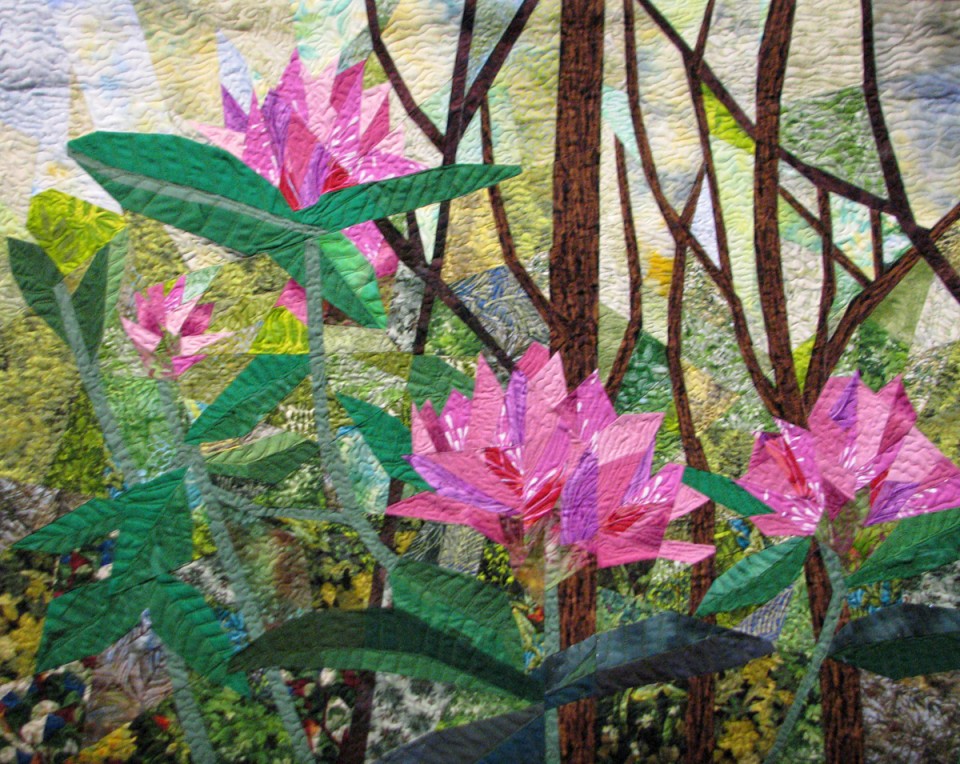 Ann Harwell, Pink Rhododendron, 31x38