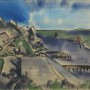 Anne Wall Thomas, Beaufort Landscape, 1948 watercolor 17 x 23