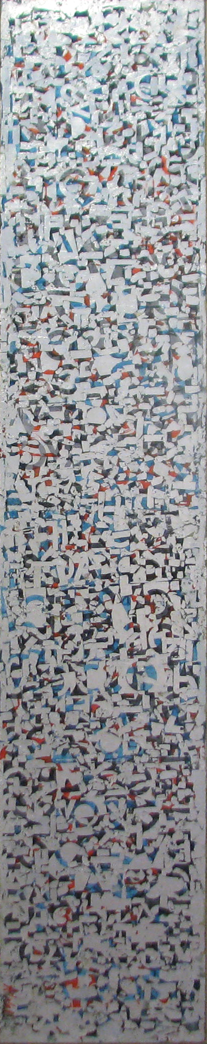 Alphabet Overlay, 1980
mixed media
72 x 14
